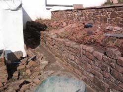 Traditional stone walling and landscape gardening